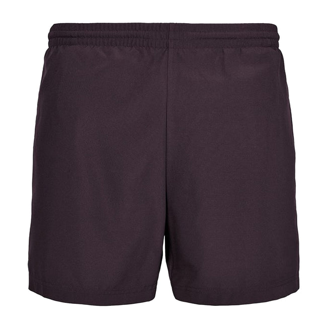Plum Purple - Front - New Morning Studios Mens Basic Swim Shorts