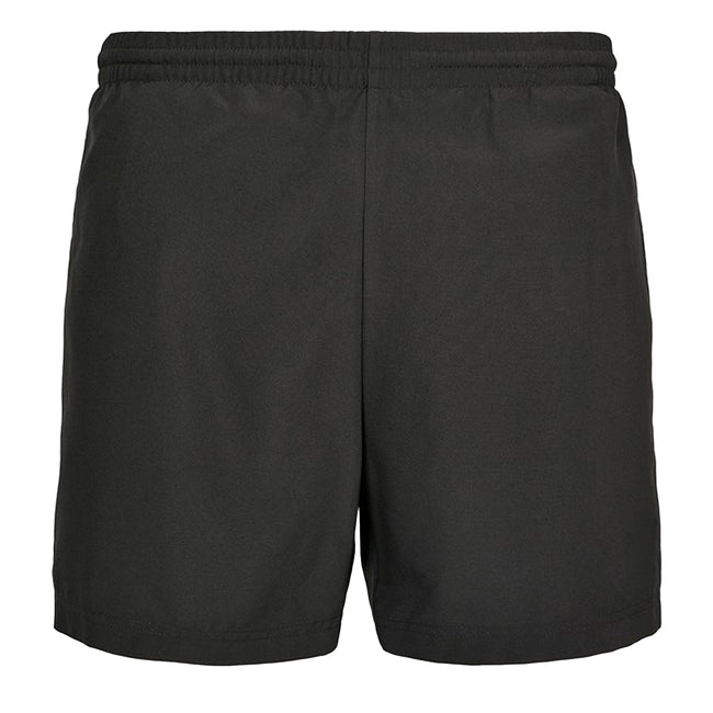 Black - Front - New Morning Studios Mens Basic Swim Shorts