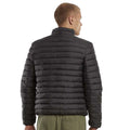 Black - Back - New Morning Studios Mens Lightweight Puffer Jacket