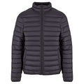 Black - Front - New Morning Studios Mens Lightweight Puffer Jacket