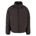 Black - Front - Build Your Brand Mens Oversized Puffer Jacket