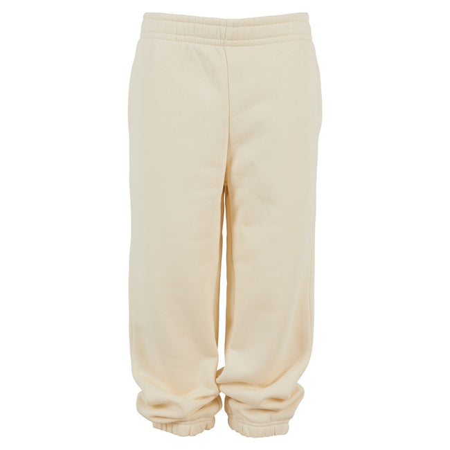 White Sand - Front - Build Your Brand Childrens-Kids Fluffy Sweatpants