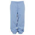 Powder Blue - Front - Build Your Brand Childrens-Kids Fluffy Sweatpants