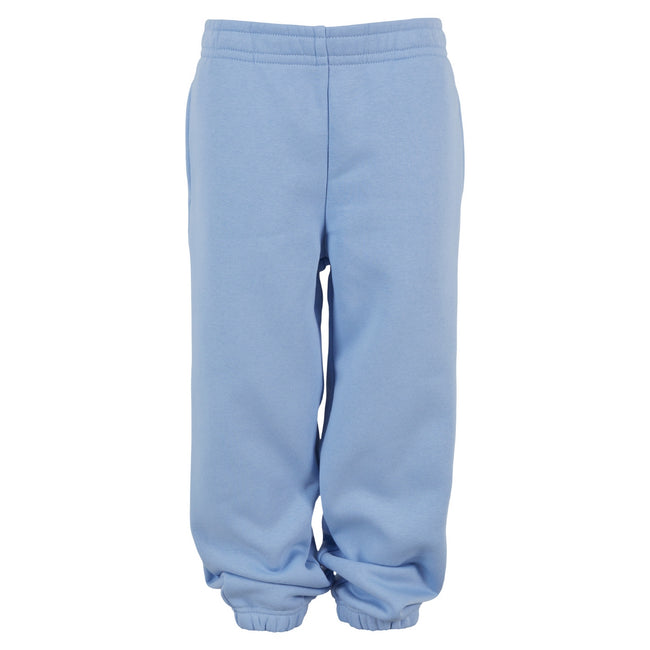 Powder Blue - Front - Build Your Brand Childrens-Kids Fluffy Sweatpants