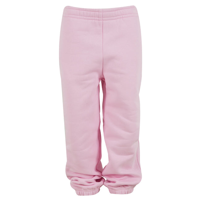 Soft Pink - Front - Build Your Brand Childrens-Kids Fluffy Sweatpants