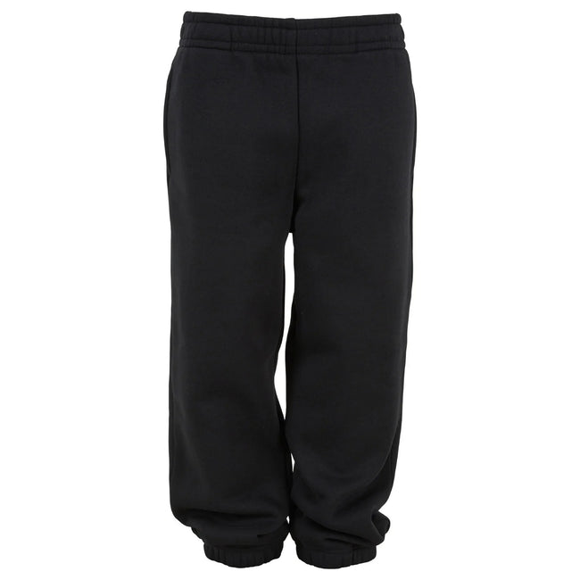 Black - Front - Build Your Brand Childrens-Kids Fluffy Sweatpants