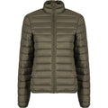Olive - Front - New Morning Studios Womens-Ladies Lightweight Puffer Jacket