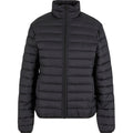 Black - Front - New Morning Studios Womens-Ladies Lightweight Puffer Jacket