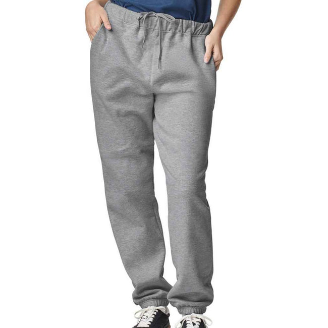 Sport Grey - Side - Gildan Unisex Adult Midweight Jogging Bottoms