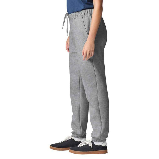Sport Grey - Lifestyle - Gildan Unisex Adult Midweight Jogging Bottoms