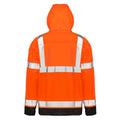 Fluorescent Orange-Black - Back - Result Genuine Recycled Unisex Adult High-Vis Safety Vest
