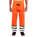 Fluorescent Orange-Black - Front - Result Genuine Recycled Unisex Adult Prism Heavy Duty Hi-Vis Trousers