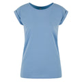 Powder Blue - Front - New Morning Studios Womens-Ladies Extended Shoulder Regular T-Shirt