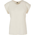 Sand - Front - New Morning Studios Womens-Ladies Extended Shoulder Regular T-Shirt