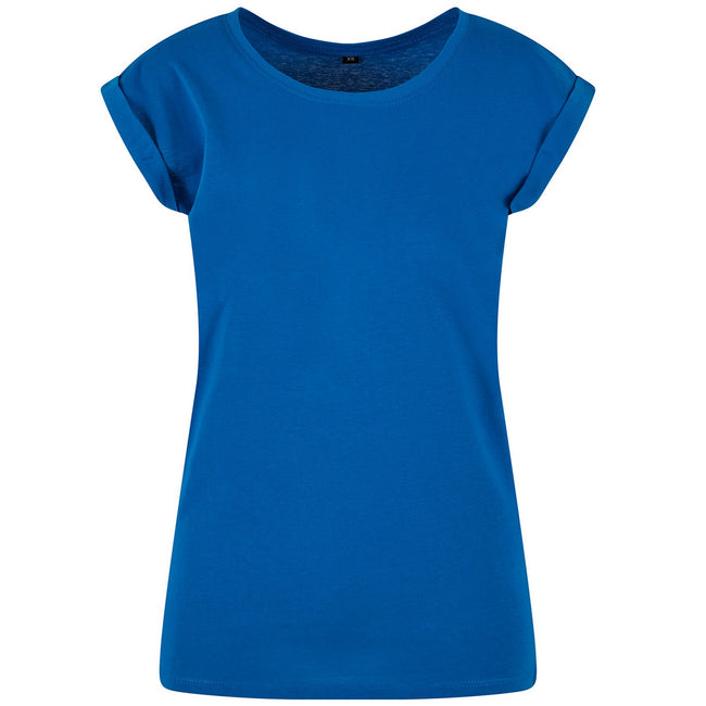 Cobalt Blue - Front - New Morning Studios Womens-Ladies Extended Shoulder Regular T-Shirt