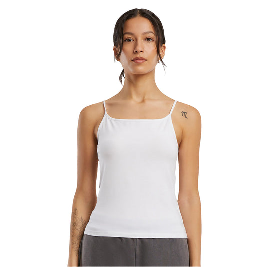 White - Front - Build Your Brand Womens-Ladies Jersey Stretch Top