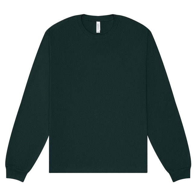 Forest - Front - Bella + Canvas Unisex Adult Heavyweight Boxy Long-Sleeved T-Shirt