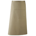 Olive - Front - Premier Unisex Colours Bar Apron - Workwear (Long Continental Style)