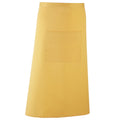 Sunflower - Front - Premier Unisex Colours Bar Apron - Workwear (Long Continental Style)