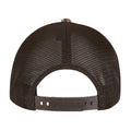Brown - Back - Flexfit Realtree Camo Mesh Back Trucker Cap