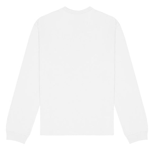 White - Back - Bella + Canvas Unisex Adult Heavyweight Long-Sleeved T-Shirt
