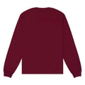 Maroon - Back - Bella + Canvas Unisex Adult Heavyweight Boxy Long-Sleeved T-Shirt