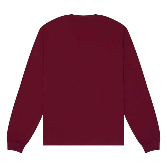 Maroon - Back - Bella + Canvas Unisex Adult Heavyweight Boxy Long-Sleeved T-Shirt