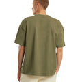 Olive - Back - New Morning Studios Mens Jersey Cotton Oversized T-Shirt
