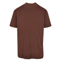 Brown - Back - New Morning Studios Mens Jersey Cotton Oversized T-Shirt