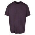 Plum Purple - Front - New Morning Studios Mens Jersey Cotton Oversized T-Shirt