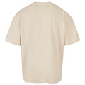 Sand - Back - New Morning Studios Mens Jersey Cotton Oversized T-Shirt