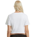 White - Back - New Morning Studios Womens-Ladies Crop T-Shirt