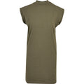 Olive - Front - New Morning Studios Womens-Ladies T-Shirt Dress