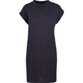 Navy - Front - New Morning Studios Womens-Ladies T-Shirt Dress