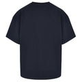 Navy - Back - New Morning Studios Mens Jersey Cotton Oversized T-Shirt