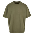 Olive - Front - New Morning Studios Mens Jersey Cotton Oversized T-Shirt