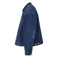 New Mid Blue Washed - Side - Build Your Brand Mens Boxy Denim Jacket