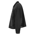 Black Washed - Side - Build Your Brand Mens Boxy Denim Jacket