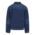 New Mid Blue Washed - Back - Build Your Brand Mens Boxy Denim Jacket