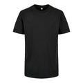 Black - Front - Build Your Brand Childrens-Kids Basic Organic T-Shirt