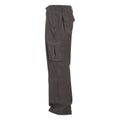 Charcoal - Side - Build Your Brand Mens Classic Cargo Trousers