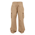 Beige - Back - Build Your Brand Mens Classic Cargo Trousers