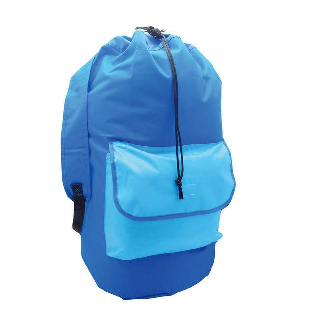 Blue - Back - H&L Colour Block Laundry Bag