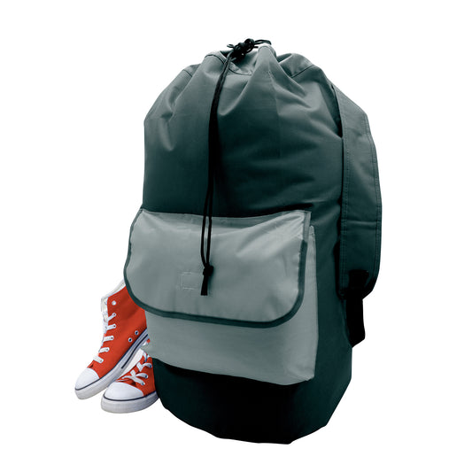 Black - Front - H&L Colour Block Laundry Bag