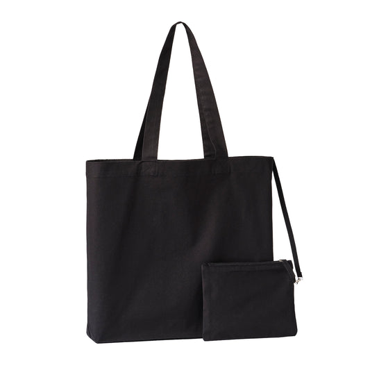 Black - Front - Nutshell Cruise Recycled 11L Tote Bag & Purse Set