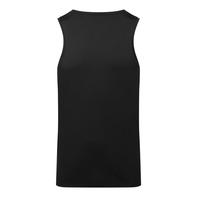 Black - Back - TriDri Mens Ion-Charge Performance Vest Top