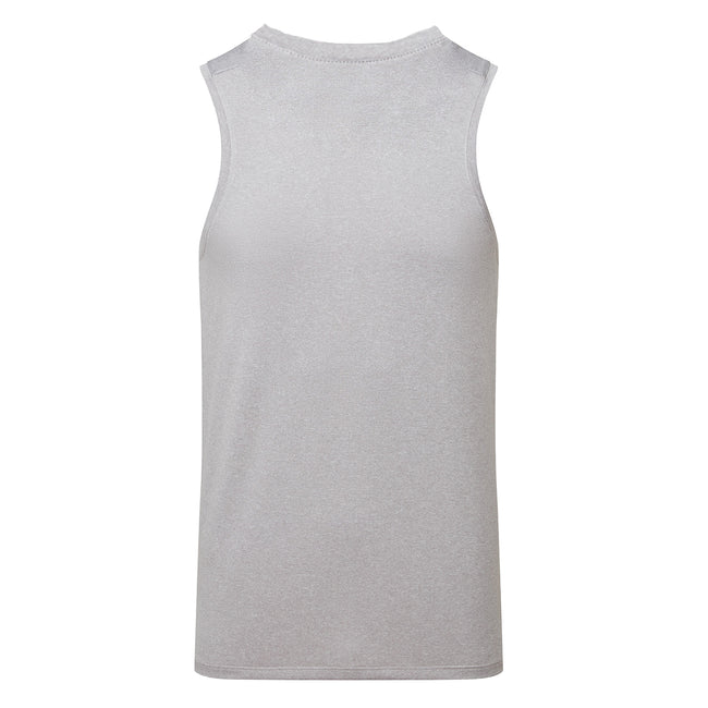 Silver Melange - Back - TriDri Mens Ion-Charge Performance Vest Top