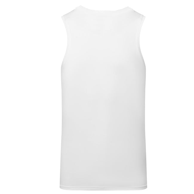 White - Back - TriDri Mens Ion-Charge Performance Vest Top