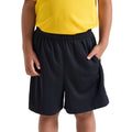 Black - Side - TriDri Childrens-Kids Ion-Charge Performance Shorts