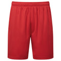 Fire Red - Front - TriDri Childrens-Kids Ion-Charge Performance Shorts